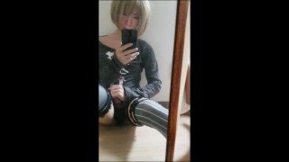 Japanese Cosplay Shemales – Mirror Solo Play